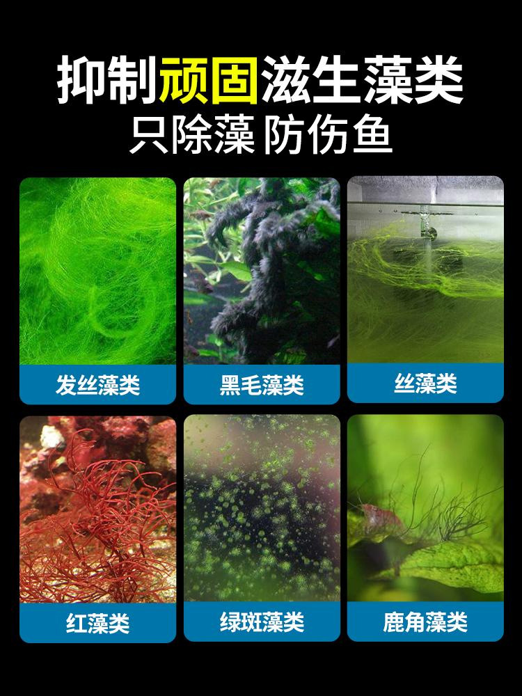 疯狂水草鱼缸用除藻剂除绿水水族用品除绿藻青苔除褐藻鱼池灭藻剂 - 图1