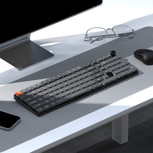 keychron 渴创K17Max三模蓝牙矮轴键盘103键双系统QMK办公Mac/Win - 图3