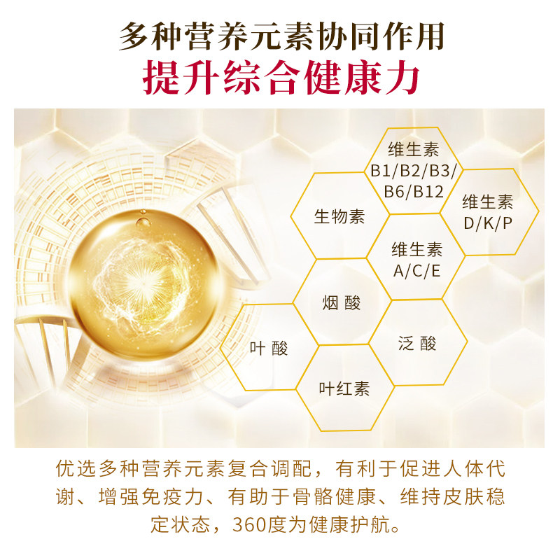 表参道研究所日本复合维生素矿物质含vc维生素b族促进代谢60