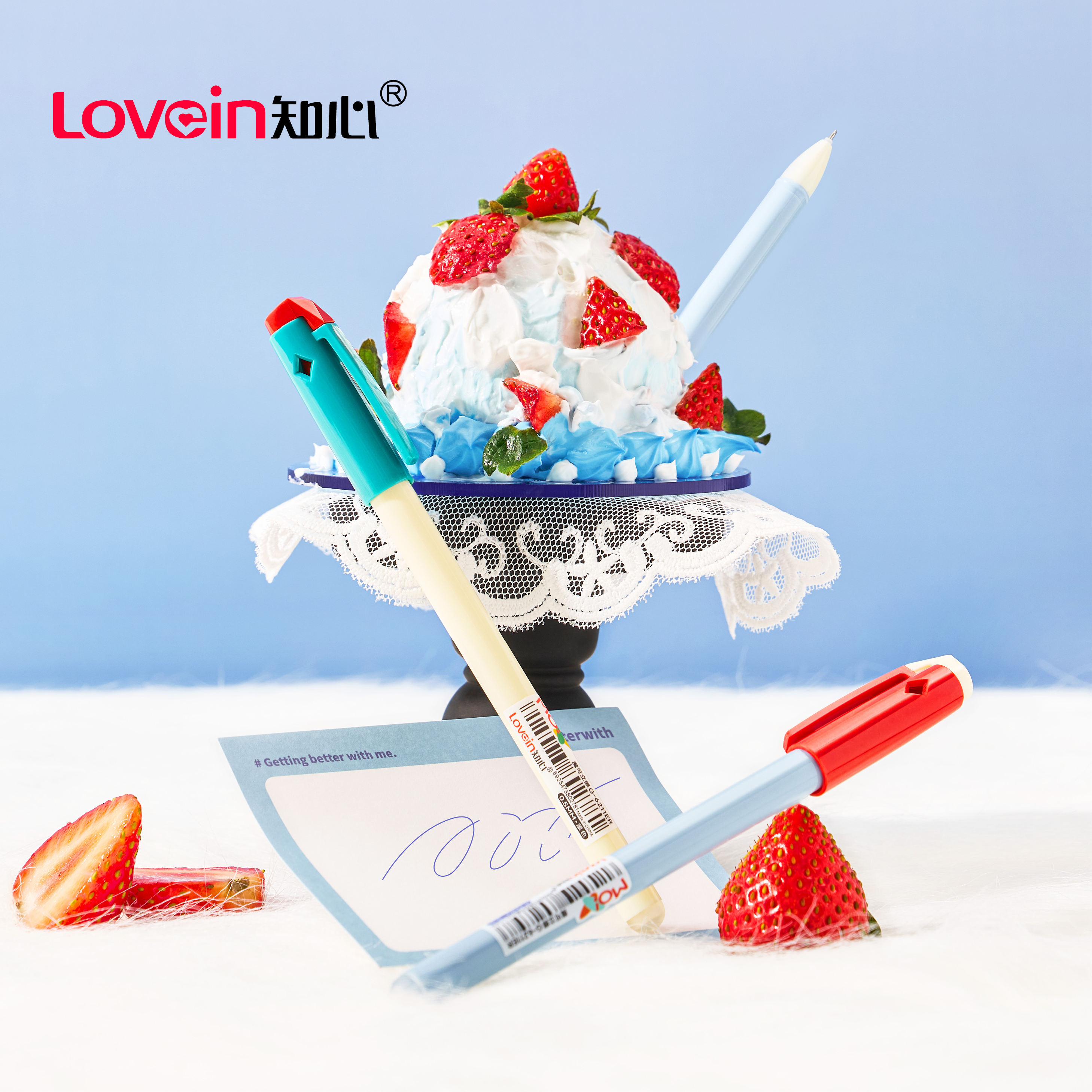 知心可擦中性笔 撞色童趣热敏墨水可擦中性笔小学生专用自带橡皮擦轻松擦除错误 G-6211ER - 图1