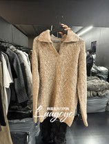 project wave Korea East gate 2023 Winter new Leisure 100 Comfortable Long Sleeve Sweater Woman