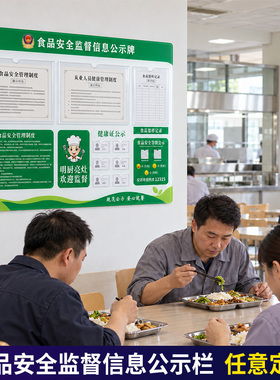 学校食堂食品安全监督信息公示牌