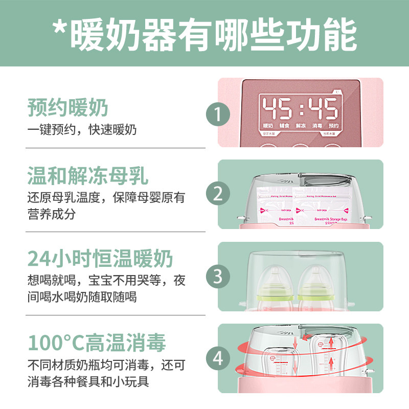 消毒二合一暖恒温奶瓶加热温奶器 小壮熊芽蜜暖奶器/加热器