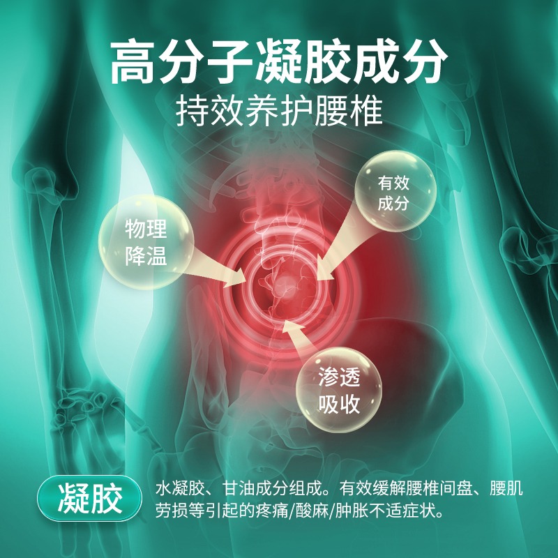 腰椎冷敷凝胶部位型腰间盘突出腰肌劳损腰疼贴膏腰痛膏贴官方正品 - 图0