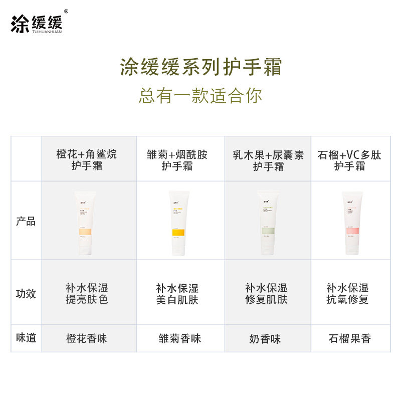 涂缓缓中国女生乳木果尿囊素护手霜 涂缓缓美妆店护手霜