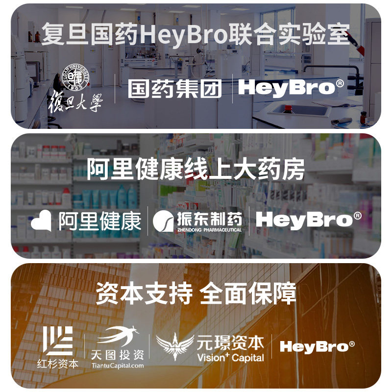 heybro米诺地尔酊5%斑秃育发液搽剂 heybro医药白发脱发