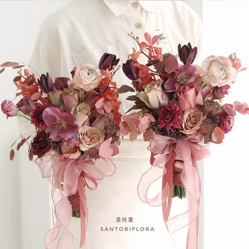 纯色花束包装鱼尾纱丝带装饰纱带波浪拷边包花纱花店鲜花包装资材 - 图0