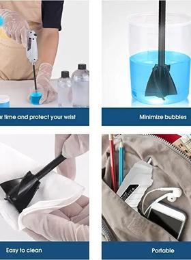 手持拌式环氧树脂搅拌器无刷冲击锂电钻充电式手钻 +2PCS滴胶搅杆