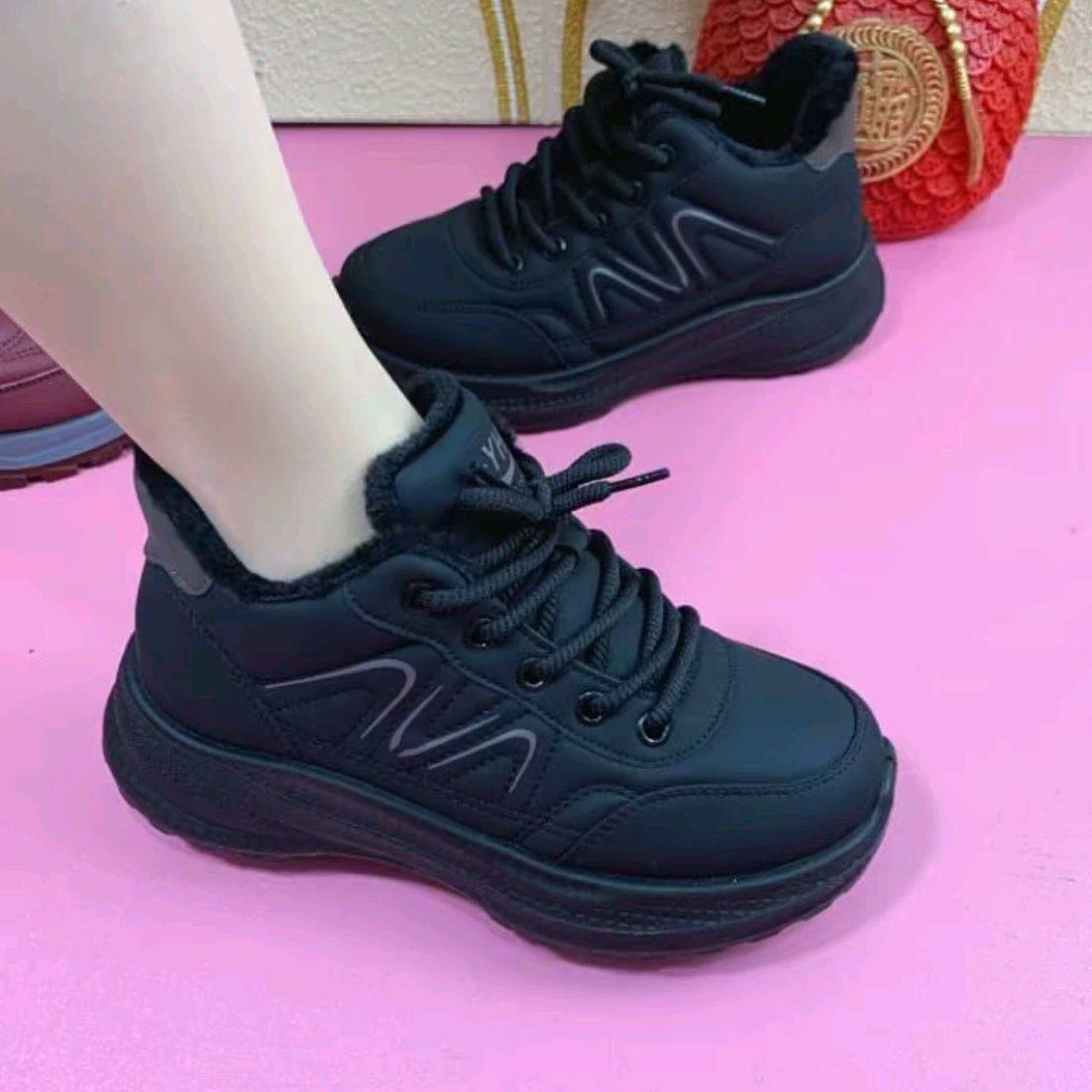 2025年新款老北京布鞋女冬季加绒保暖棉鞋厚底防滑休闲漂亮运动鞋,淘宝优惠券,粉丝福利购,淘宝优惠卷