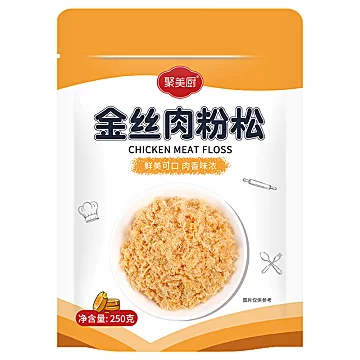 【聚美厨】寿司烘焙金丝肉松250g