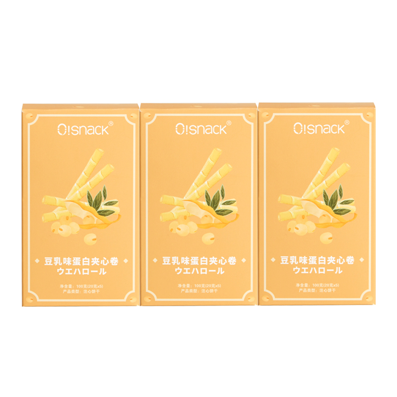 300g 包共 15 盒 3 豆乳蛋白夹心卷轻卡零食 OSnack 粉丝专享 300g 包共 15 盒 3 豆乳蛋白夹心卷轻卡零食 OSnack 粉丝专享