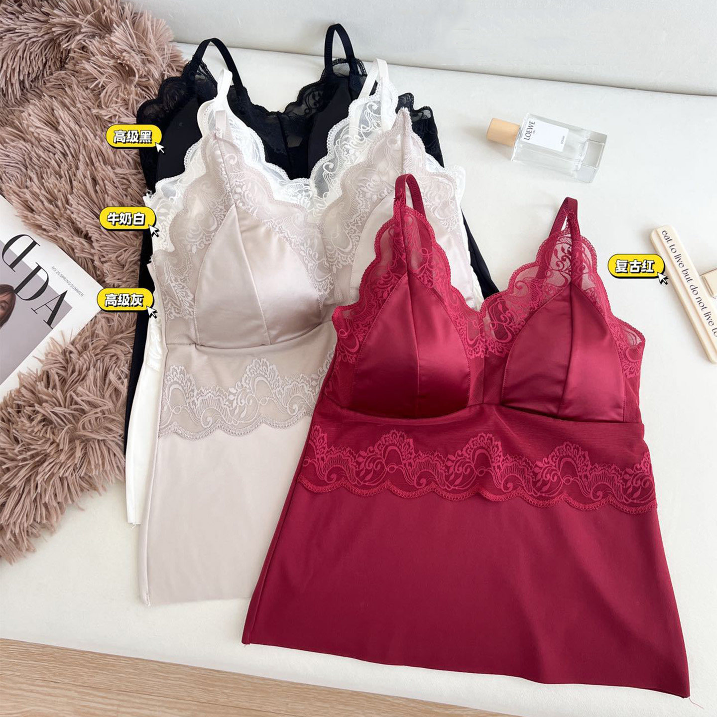 大码保暖吊带背心女胖mm德绒带胸垫一体性感聚拢秋冬内搭打底内衣,淘宝优惠券,粉丝福利购,淘宝优惠卷