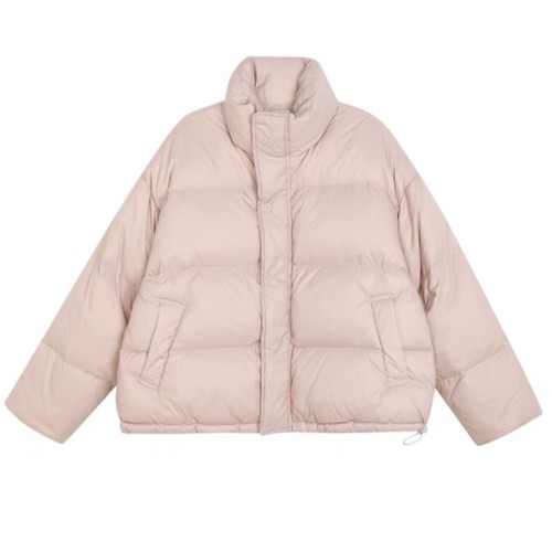 90白鸭绒短款立领羽绒服女2025秋冬季新款洋气减龄加厚保暖外套潮 - 图0