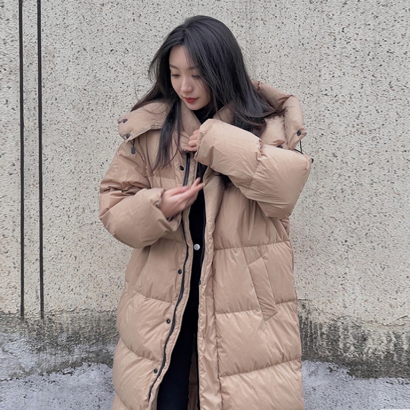 长款保命羽绒服女2025秋冬季新款过膝高端小众法式宽松韩版外套潮,淘宝优惠券,粉丝福利购,淘宝优惠卷