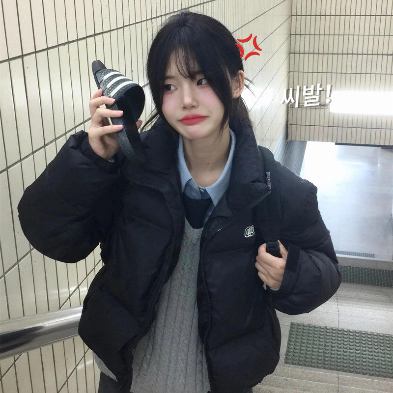 90白鸭绒短款羽绒服女小个子2025秋冬季新款学生百搭面包服外套潮,淘宝优惠券,粉丝福利购,淘宝优惠卷