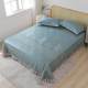 High-end ice silk soft cool mat for summer naked sleeping household single and double foldable bed sheet machine washing mat three-piece set