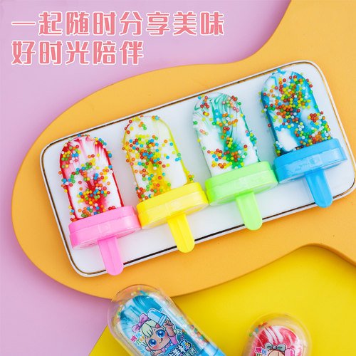 雪糕棒棒糖冰淇淋网红硬糖儿童玩具水果冰棒零食糖果超市商店批发 - 图1