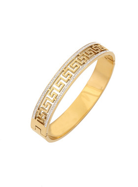 法国portney bell【】满钻蛇形手镯 锆石花朵手饰 欧美时尚b544