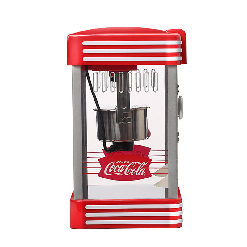 可口可乐爆米花机家用迷你商用摆摊用全自动小型电动老式苞米粒机 - 图1