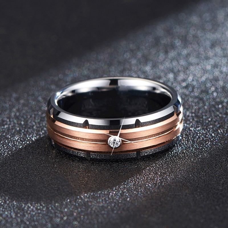 宽大号欧美ins潮高级感戒钨金戒指 舒妃娅戒指/指环