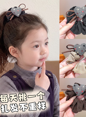 女童波点爱心独宝大肠发圈不伤发