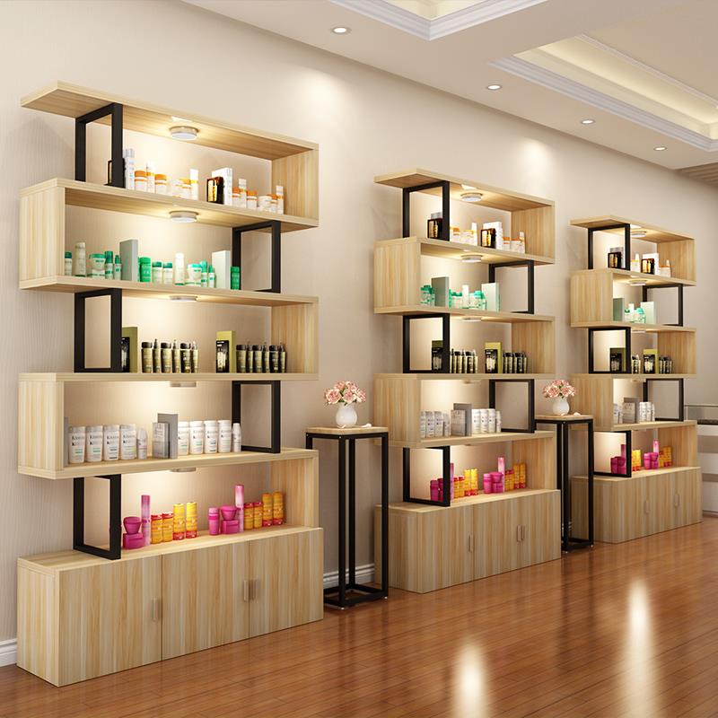 化妆品展示柜展柜展架货架自由组合陈列柜美容美甲产品柜子展示架 - 图2