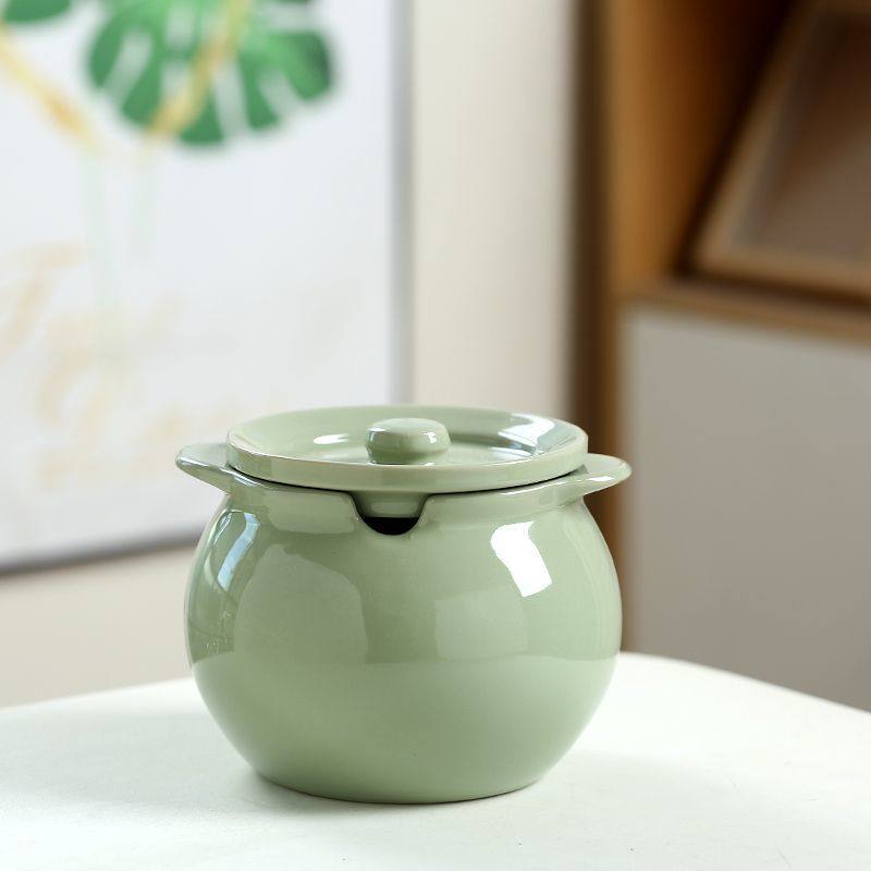 猪油罐专用大号泼辣子耐高温油家用调料辣椒油带盖装陶瓷双耳罐子,淘宝优惠券,粉丝福利购,淘宝优惠卷