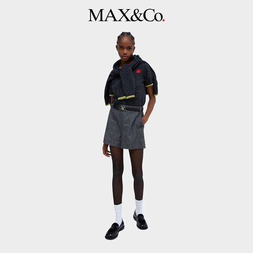 MAX&Co.女装粗花呢毛衣针织两件套6386014402 - 图0