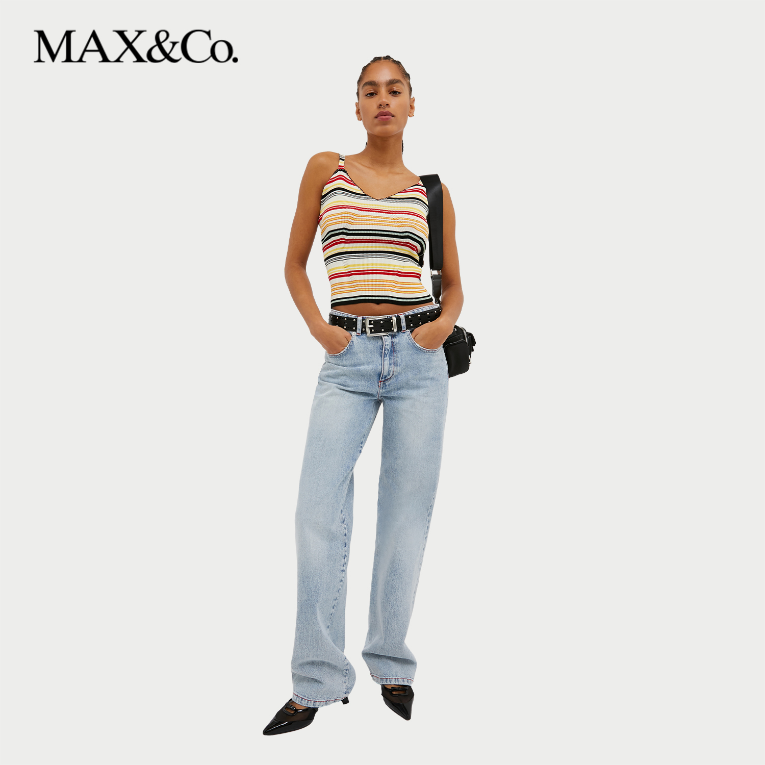 MAX&Co.秋冬改版直筒休闲牛仔裤6186074102maxco - 图0