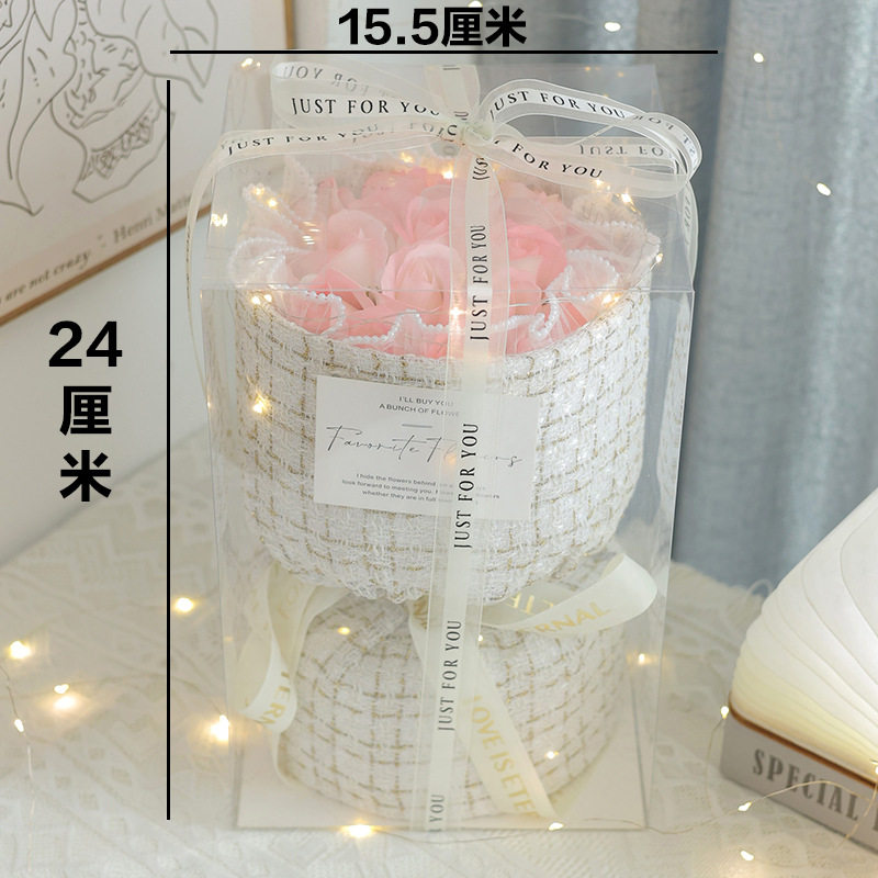 小香风香皂玫瑰花束送女朋友闺蜜女友生日礼物女生七夕情人节礼物