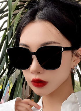 日系CherryKoko经典方圆框遮阳太阳镜时尚搭配日常出街太阳镜