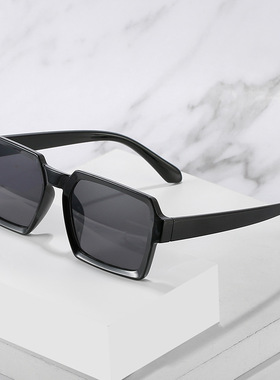 日系cherrykoko新款复古小框太阳镜男女潮欧美长方形墨镜街拍