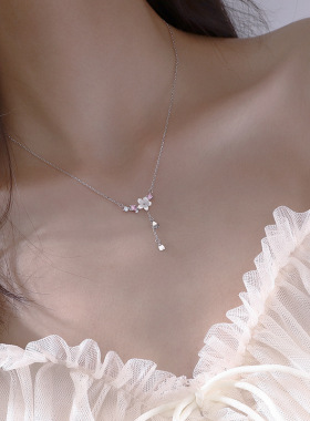 日系CherryKoko月作925镀银项链女甜美清新森系小众设计气质锁骨