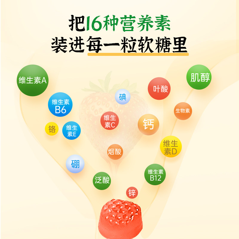 vitafusion c生物素biotin绿瓶a hollandcentre海外复合维生素/矿物质