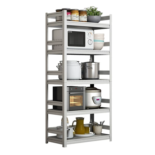 Белая кухонная стойка для хранения напольная многослойная многослойная микроволновая печь многофункциональная стойка для хранения