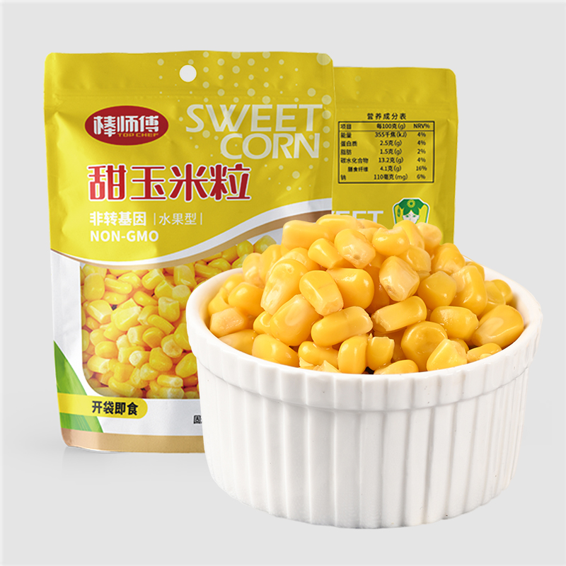 棒师傅 开袋即食甜玉米粒 80g*10袋