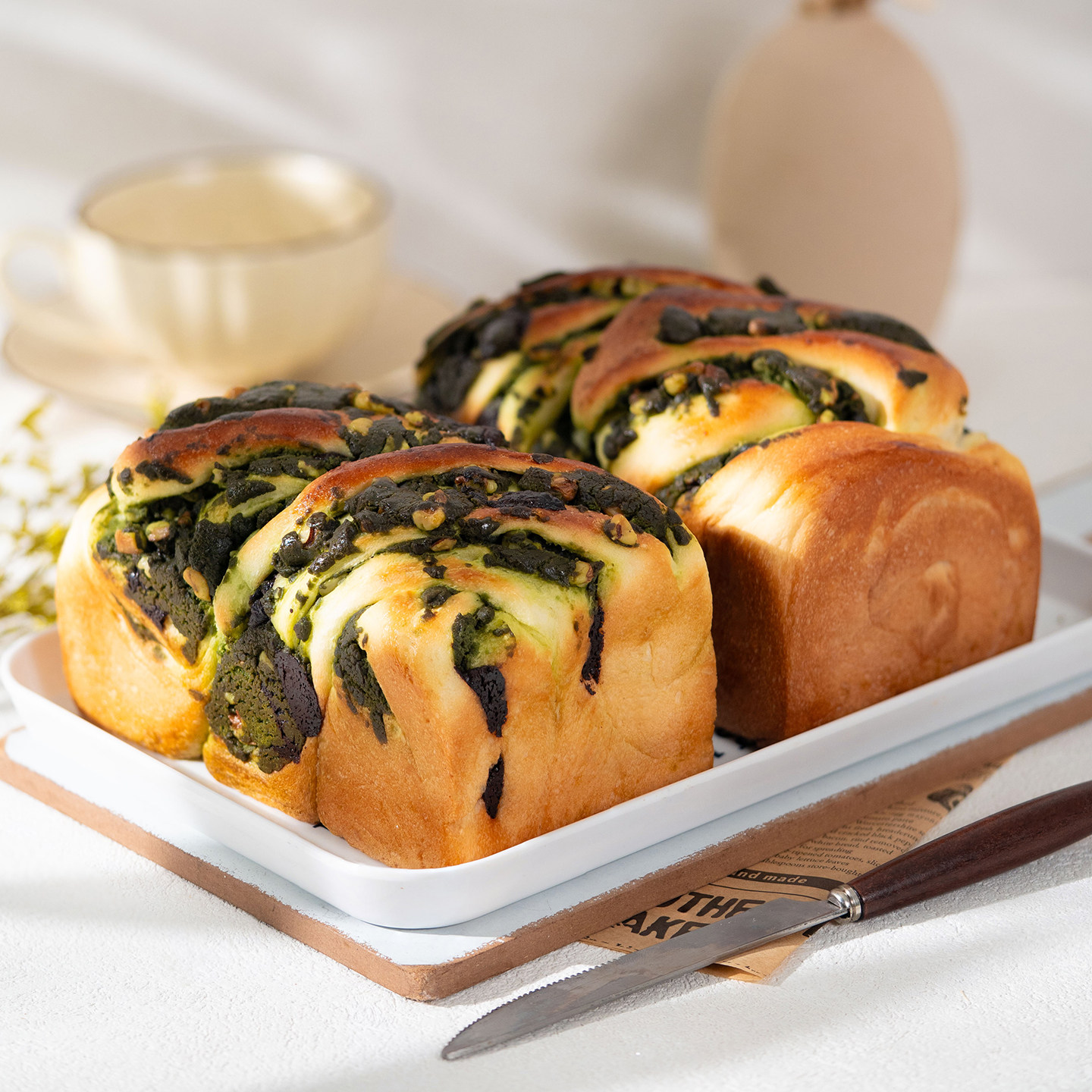 周建生抹茶黑巧曲奇吐司手作厚切手撕手工面包早餐零食土司下午茶,淘宝优惠券,粉丝福利购,淘宝优惠卷