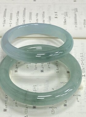 【假一赔十】上等冰晴水天然玛瑙玉髓油青色玉手镯送女友多样性发