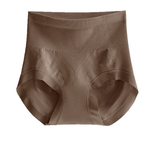 美宅高腰蔓越莓+益生菌100A抗菌轻塑提臀透气桑蚕丝饺子内裤提臀 - 图3