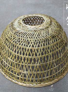 鸡笼子家用室外竹编竹织鸭罩竹笼鸡鸭拍戏用具纯手工灯罩镂空烤罩
