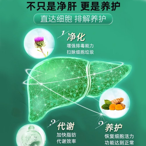 【3瓶装】EZZ奶蓟草护肝养肝水飞蓟姜黄熬夜解酒转氨酶官方旗舰店 - 图2