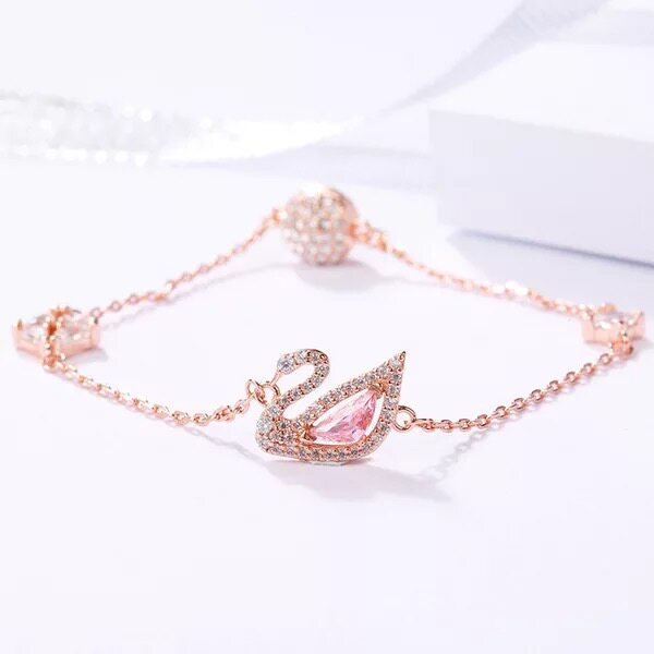 小红书新款纯银镀玫瑰金浪漫隐形磁 隽扬手链