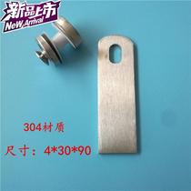  304 Stairs Railing Guard Rail handrail upright post Custom Made of Accessories Stainless Steel Glass Clips Glass