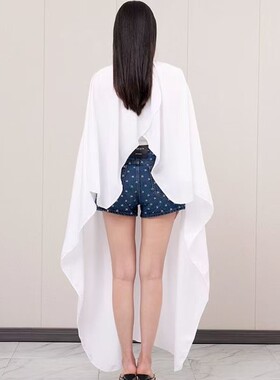 加大号松紧领口伸缩围布