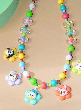 唐老鸭黛西高飞花栗鼠皮杰猪项链