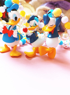 度假唐老鸭手作糖果珠子中古项链