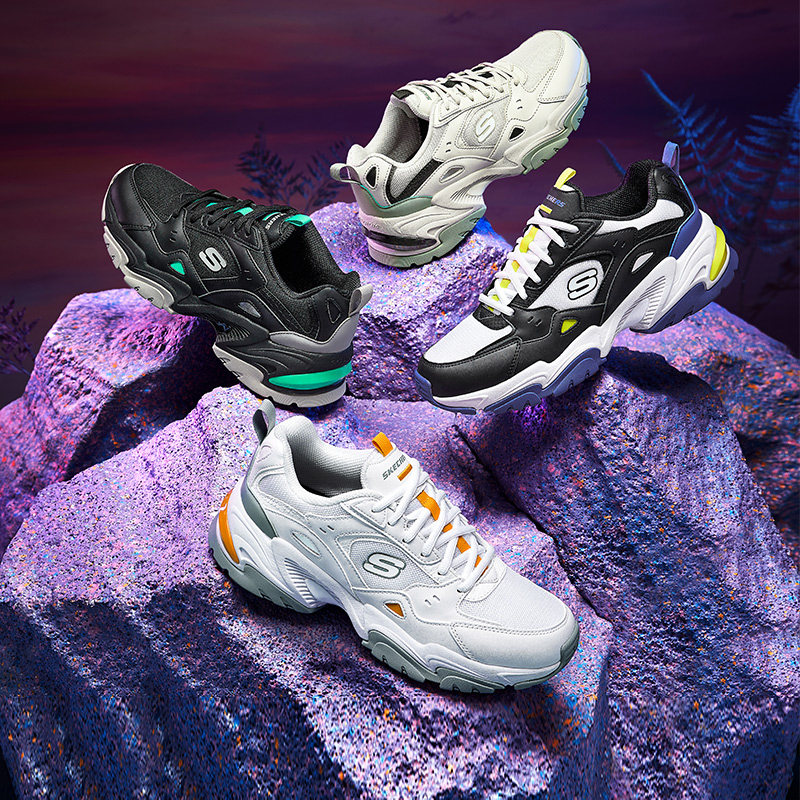 skechers机甲2021年秋冬新款男鞋 skechers斯凯彻斯跑步鞋