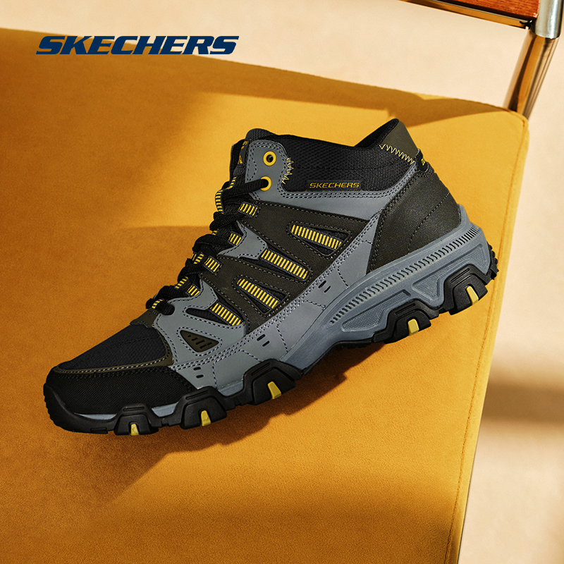 Skechers斯凯奇男士户外鞋秋季耐磨缓震宽楦登山鞋舒适稳定徒步鞋