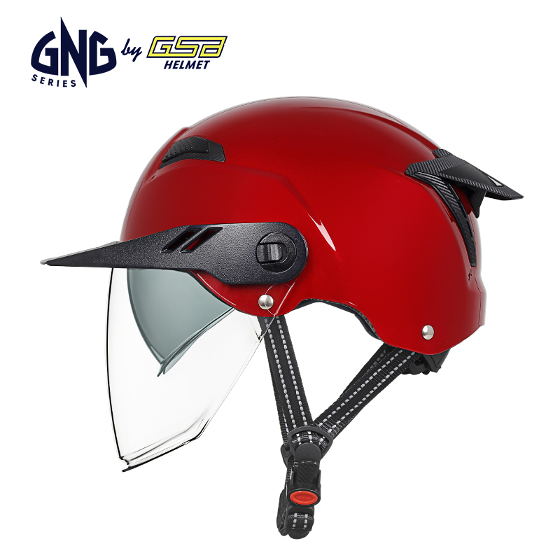 GSB旗下GNG电动车夏季头盔电瓶车安全帽男女款防晒透气轻便式通用 - 图0