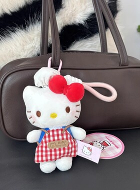 正版hellokitty厨师玩偶书包挂件钥匙扣公仔挂饰包装饰送闺蜜礼物